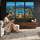Los Angeles Dodgers Wall Art Canvas, Dodger Stadium Wall Art