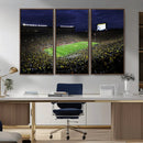 Michigan Wolverines Football Canvas Wall Decor, Football