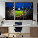 Truist Park Night Game Canvas Art - Atlanta Braves Stadium