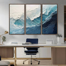 Ocean Wave Canvas Wall Art Print – Coastal Living Room Large