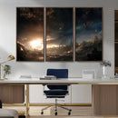 Avengers Planet Wall Art Canvas Print