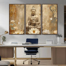 Buddha Wall Art Canvas Print, Buddha Meditation Room Decor,