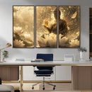Golden Buddha Wall Art | Yoga Room Decor and Meditation Room by MyGreatCanvas | Canvas Wall Art Prints | Photo Prints & Wall Decor