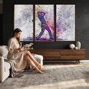 Watercolor Golf Swing Wall Art Canvas Print | Vibrant