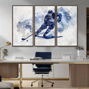 Hockey Player Wall Art Canvas Print - Sports-Inspired