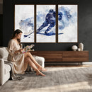 Hockey Player Wall Art Canvas Print - Sports-Inspired