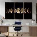 Phases of the Moon Wall Art | Canvas Print for Modern Wall by MyGreatCanvas | Canvas Wall Art Prints | Photo Prints & Wall Decor