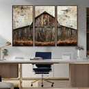 Rustic Barn Wall Art | Farmhouse Wall Decor Canvas Print |