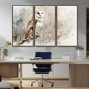 Barn Owl Wall Art | Watercolor Canvas Print | Perfect for