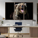 Grizzly Bear Canvas Print | Wildlife Wall Art for Cabin by MyGreatCanvas | Canvas Wall Art Prints | Photo Prints & Wall Decor