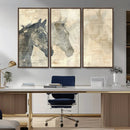Abstract Horse Canvas Print | Modern Farmhouse Wall Art |