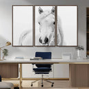 Majestic White Horse Wall Art | Ready to Hang and Framed |