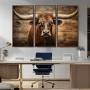 Longhorn Bull Wall Art | Canvas Print | Ready to Hang | by MyGreatCanvas | Canvas Wall Art Prints | Photo Prints & Wall Decor