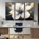 White Flower Wall Art Canvas Print | Ready to Hang |