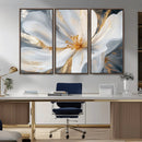 White and Gold Floral Canvas Wall Art - Framed and Ready to by MyGreatCanvas | Canvas Wall Art Prints | Photo Prints & Wall Decor