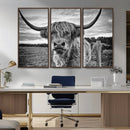 Scottish Highland Cow Canvas Wall Art Farmhouse Decor, by MyGreatCanvas | Canvas Wall Art Prints | Photo Prints & Wall Decor