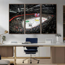 Vaudoise Lausanne Ice Hockey Arena Stadium Wall Art Canvas,