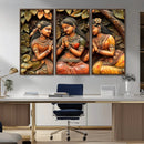 Indian Woman Statue Wall Art Canvas Print