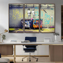 Banksy Life is Short Wall Art - Iconic Graffiti Art on by MyGreatCanvas | Canvas Wall Art Prints | Photo Prints & Wall Decor