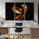 Fiery Phoenix Canvas Print | Ready to Hang Wall Art | Bold