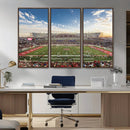 Framed Houston Cougars Football Team Print - Houston TDECU by MyGreatCanvas | Canvas Wall Art Prints | Photo Prints & Wall Decor