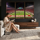 Wisconsin Badgers Football Team Print Canvas- Madison Camp