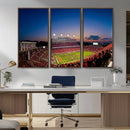 Wolfpack Football Team Wall Art Print - Raleigh