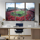 Cincinnati Bearcats Football Team Print - Nippert Stadium Wall Art Canvas Print