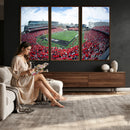 Cincinnati Bearcats Football Team Print - Nippert Stadium Wall Art Canvas Print