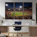 Clemson University Tigers Art Print, Football Team Print -