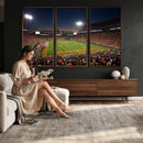 Clemson University Tigers Art Print, Football Team Print -