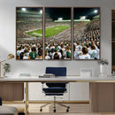 Michigan State Spartans Football Canvas Print - East Lansing