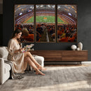 Syracuse University Orange Football Canvas Print, Football