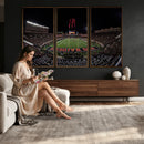 Framed Texas Tech Red Raiders Stadium Canvas, Texas Tech Red