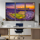 The Louisiana State University Tigers Football Team Print - by MyGreatCanvas | Canvas Wall Art Prints | Photo Prints & Wall Decor