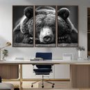 Resting Grizzly 399 Bear Canvas Print | Ready to Hang Wall by MyGreatCanvas | Canvas Wall Art Prints | Photo Prints & Wall Decor
