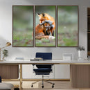 Heartwarming Fox and Baby Cub Wall Art | Ready to Hang