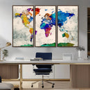 World Map Canvas Print – Framed Travel Map Wall Art for by MyGreatCanvas | Canvas Wall Art Prints | Photo Prints & Wall Decor