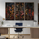 Large Floral Painting Print Illustration Flowers Canvas Wall by MyGreatCanvas | Canvas Wall Art Prints | Photo Prints & Wall Decor