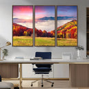 Autumn Mountain Foggy Landscape Wall Art Canvas Print | by MyGreatCanvas | Canvas Wall Art Prints | Photo Prints & Wall Decor