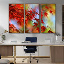 Red Leaves Autumn Forest Wall Art Canvas, Red Leaves Autumn by MyGreatCanvas | Canvas Wall Art Prints | Photo Prints & Wall Decor