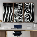 Zebra Wall Art – Zebra Close Up Wall Art – Framed Black by MyGreatCanvas | Canvas Wall Art Prints | Photo Prints & Wall Decor