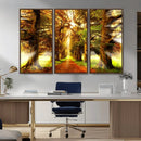 Sunshine in Forest and Trees Wall Art Canvas Print by MyGreatCanvas | Canvas Wall Art Prints | Photo Prints & Wall Decor