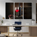Red Wine and Bottle Canvas Print