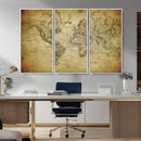 Push Pin World Map Canvas Print – Travel Tracker Wall Art