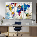 World Map Canvas Print – Framed Travel Map Wall Art for by MyGreatCanvas | Canvas Wall Art Prints | Photo Prints & Wall Decor