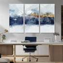 Abstract Mountain Range Art Canvas Print | 3 Panel by MyGreatCanvas | Canvas Wall Art Prints | Photo Prints & Wall Decor