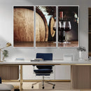 Wine and Barrel Wall Art Canvas Print by MyGreatCanvas | Canvas Wall Art Prints | Photo Prints & Wall Decor