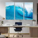 Big Ocean Surfing Wave Wall Art Canvas Print by MyGreatCanvas | Canvas Wall Art Prints | Photo Prints & Wall Decor