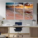 Sunset on Ocean Wall Art Canvas Print by MyGreatCanvas | Canvas Wall Art Prints | Photo Prints & Wall Decor